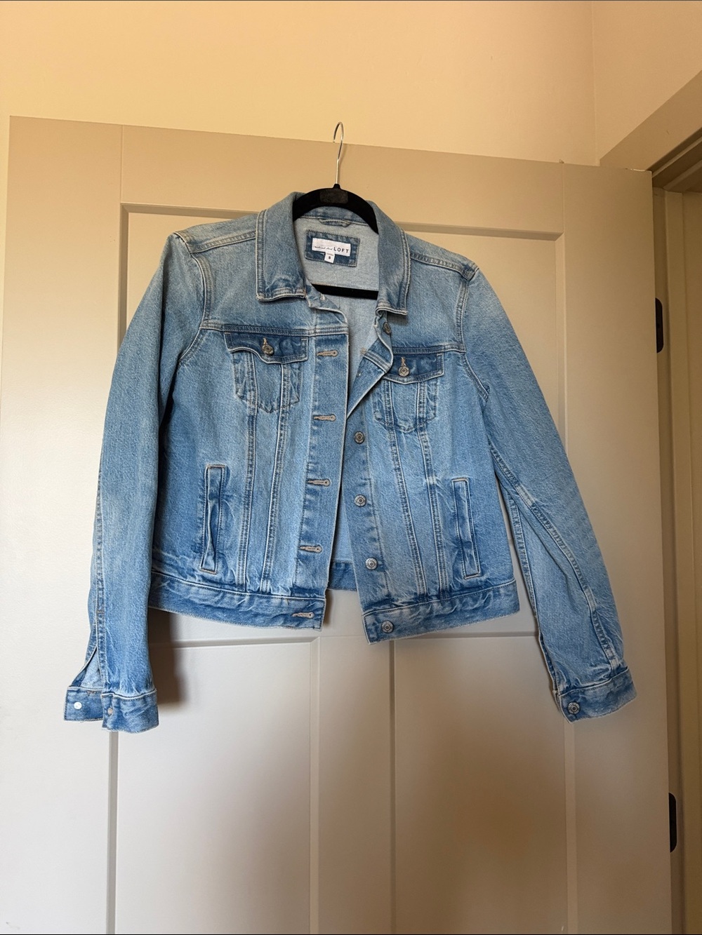 LOFT Light Blue Stretch Denim Jacket